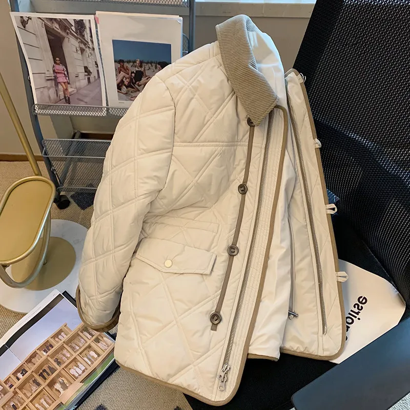 

Корейская модная высококачественная хлопковая куртка в стиле пэчворк для мужчин, зимняя утепленная свободная куртка-оверсайз из хлопка с эффектом многослойности