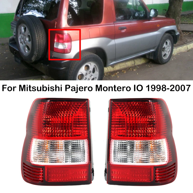 Luz trasera izquierda y derecha para coche, lámpara de freno para Mitsubishi Pajero Montero IO Pajero MINI 1998-2007 MR 535073   SR 535074