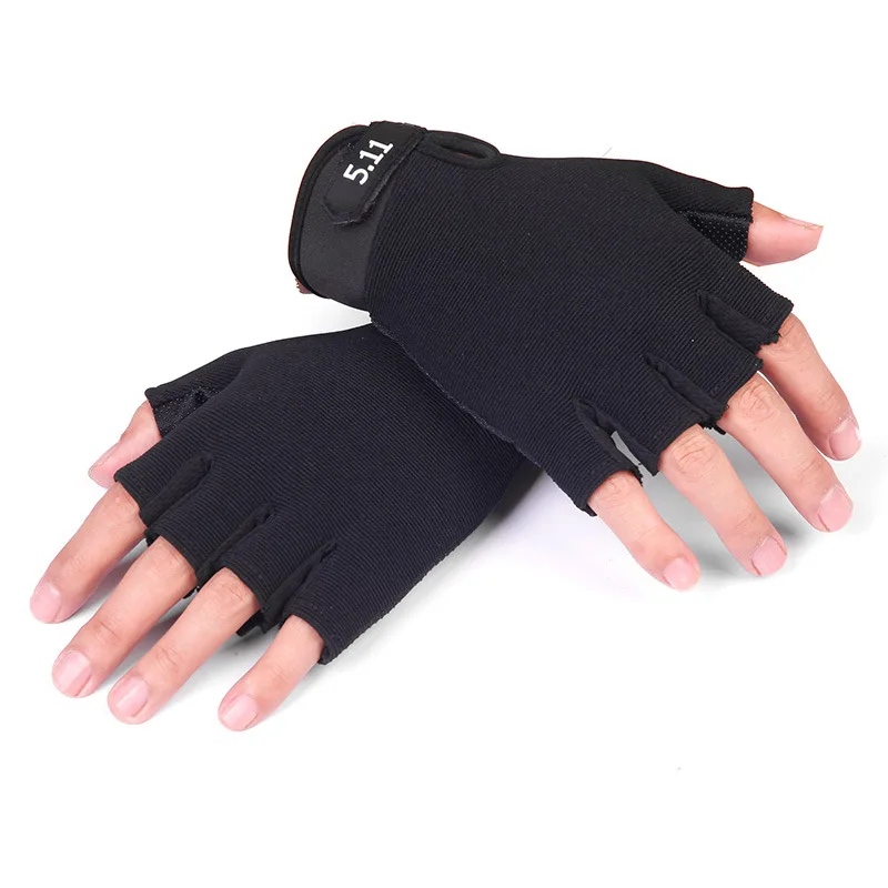 

1Pair Half Finger Gloves Protective Sports Cycling Mountaineering Glove Adult Children'S Outdoor Training Fitness Tactical Glove