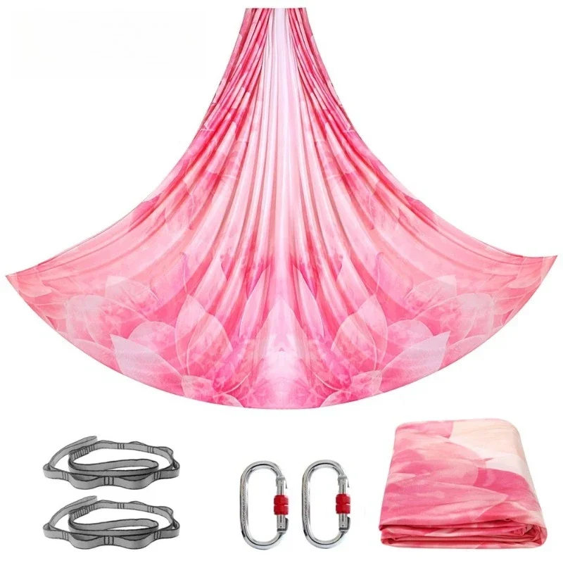 Hot Sales Yoga Hammock Set Nylon 4M Aerial Silk Yoga Swing High Strength Rip Resistant Belt Bracket