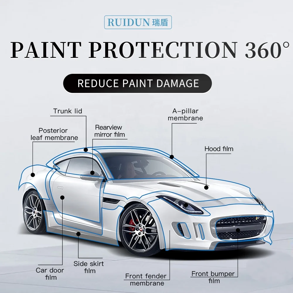 Invisible Car Wrap Film Paint Protection Film Car Wrap Film Car Scratch Resistant Transparent