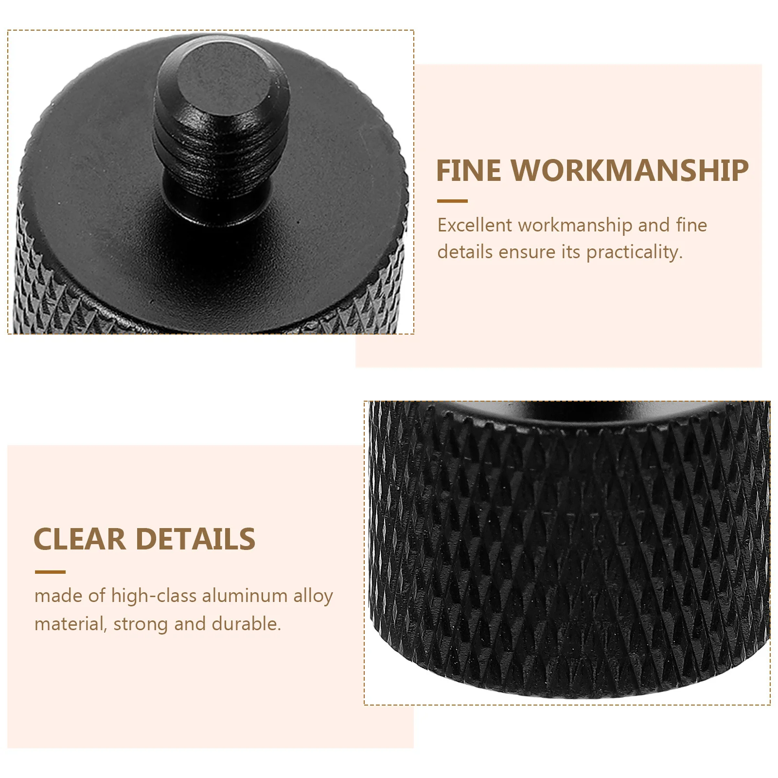 3Pcs Microphone Holder Connecting Screws Adapter Aluminum Alloy Durable Tripod Thread Mount Adapter Mic Stand Accessories