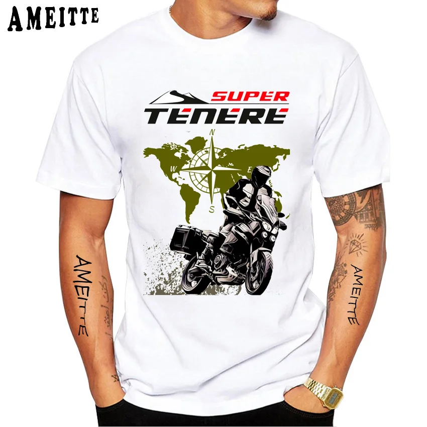 Ténéré 700 T7 T Shirt Super Tenere 1200 XT Riding Tshirts Men Short Sleeve Adventure Motorcycle Rider T-Shirt Boy Casual Tees