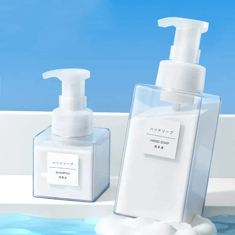 Soap Despenser Portable Foam Pumps Bottle 250/450/650ml Manually Press Soap Foaming Mousses Liquid Dispensers Bathroom Bottling