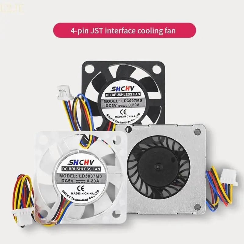 

U2JE 5V Cooling Fan 4pin Jst Terminal For RaspberryPi5 Official Cooling Radiator Fan