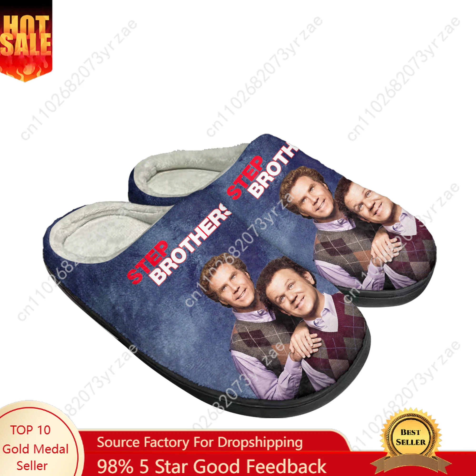 Step Brothers Cotton Shoe Family Slipper Men Women Teenagers High Quality Fashion Plush Indoor Casual Warm Shoe Custom Slipper