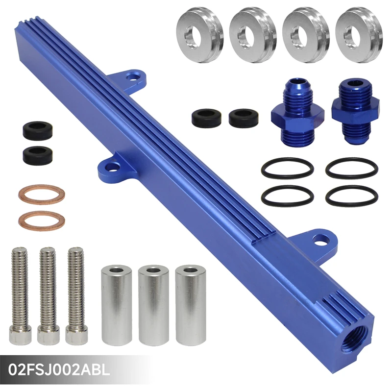 New top feed injector billet fuel rail fit for Nissan 240SX S13 SR20 SR20DET Silvia 1989-1994  Black/Purple/Blue