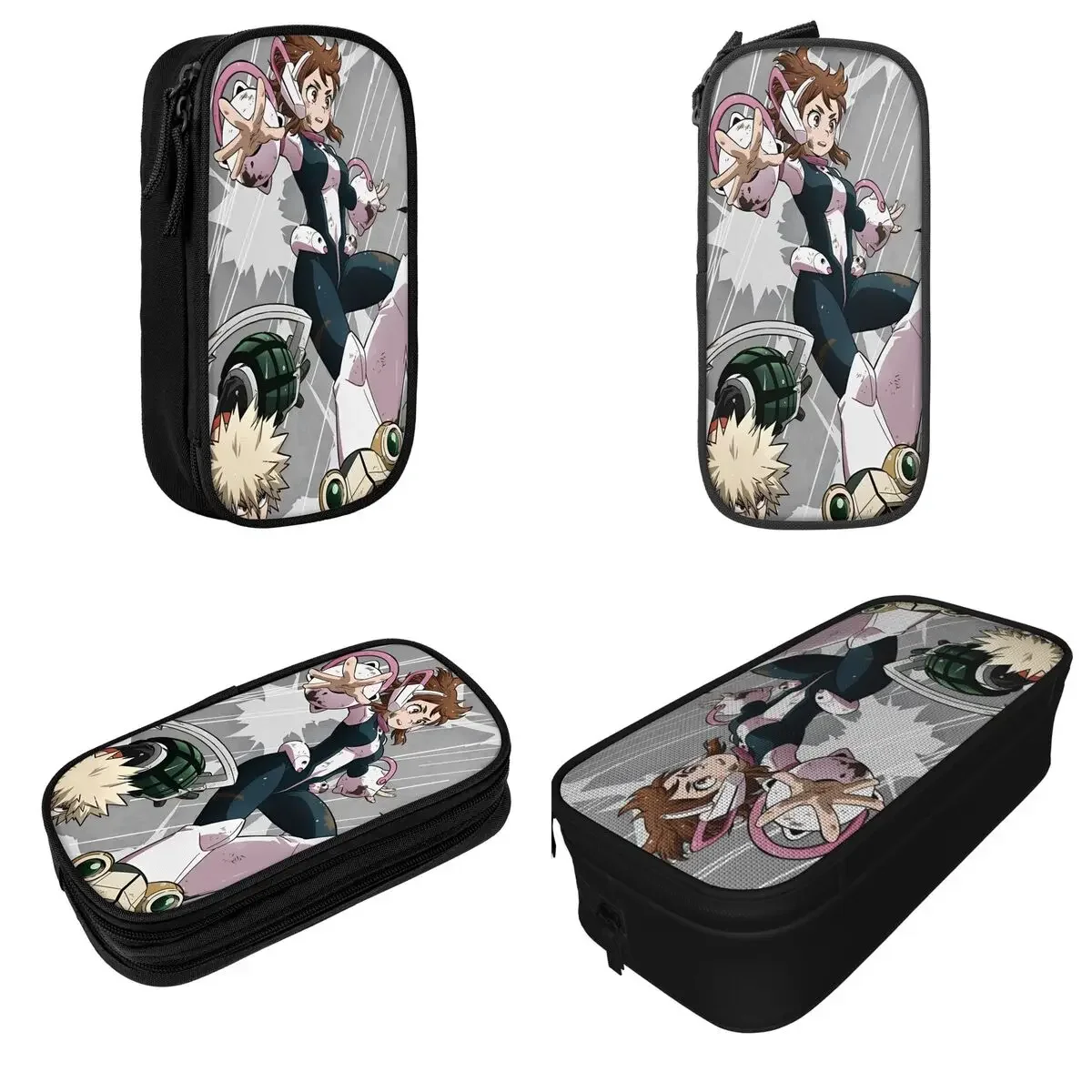 My Hero Academia Ochaco Anime 연필 케이스 연필 상자 펜 상자 학생용 대용량 가방 학교 용품 선물 문구