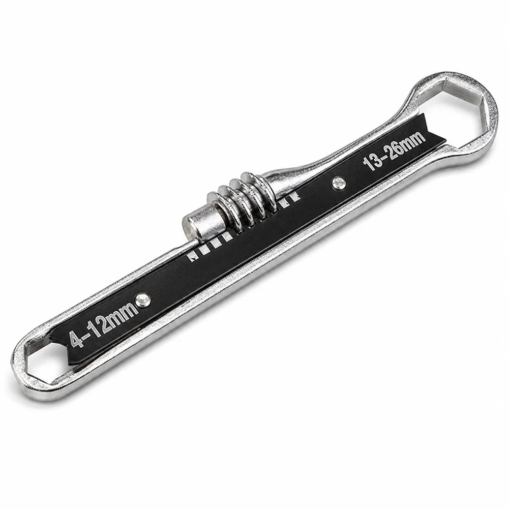 For Various Installation Needs Silver Adjustable Hex Wrench Precision Engineered Wrench Multifunctional Repair Tool