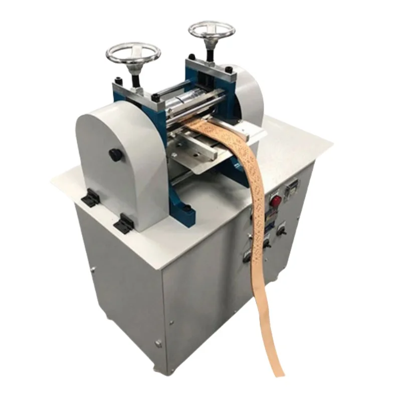 Precision Hydraulic Custom Heat Polishing Machine Pump Genuine Leather Belt Embossing Ironing Strap Temperature Roller Plating