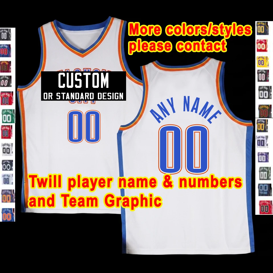 Custom American Basketball Jersey Oklahoma City San Antonio Denver LA Los Angeles Minnesota Washington Philadelphia Dallas Utah