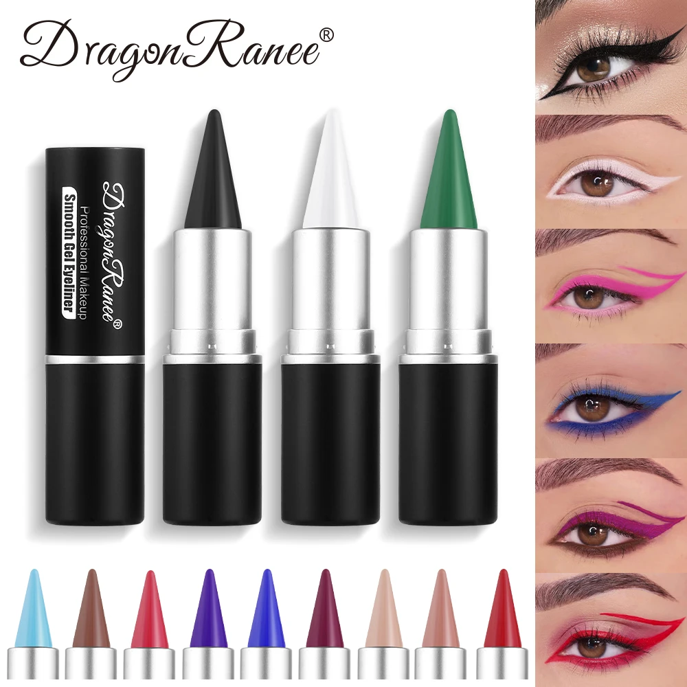 Colorful Eyeliner Pen, Waterproof, Sweat-Proof, Non-Smudging, Easy for Beginners to Use, Green, Purple, Black, Long-Lasting, Non-Fading Eyeliner Pen, Festival Performance Makeup Pen