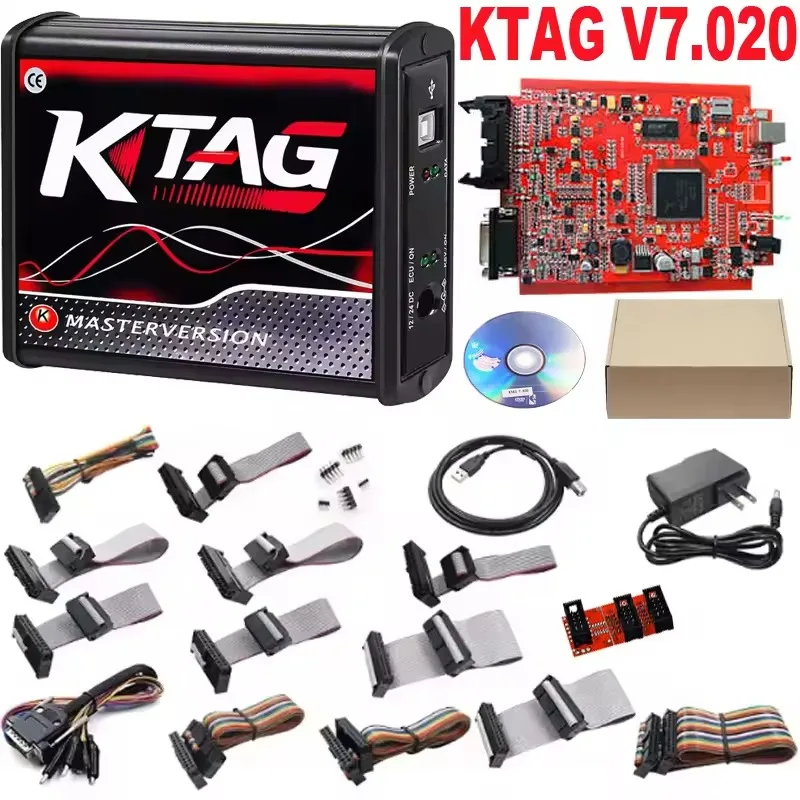 

Для KTAG V7.020 Red PCB Red Европейский программатор ЭБУ Master Unlimited Token BDM Для Kess Program Tool OBD2 Tuning ECU Repair