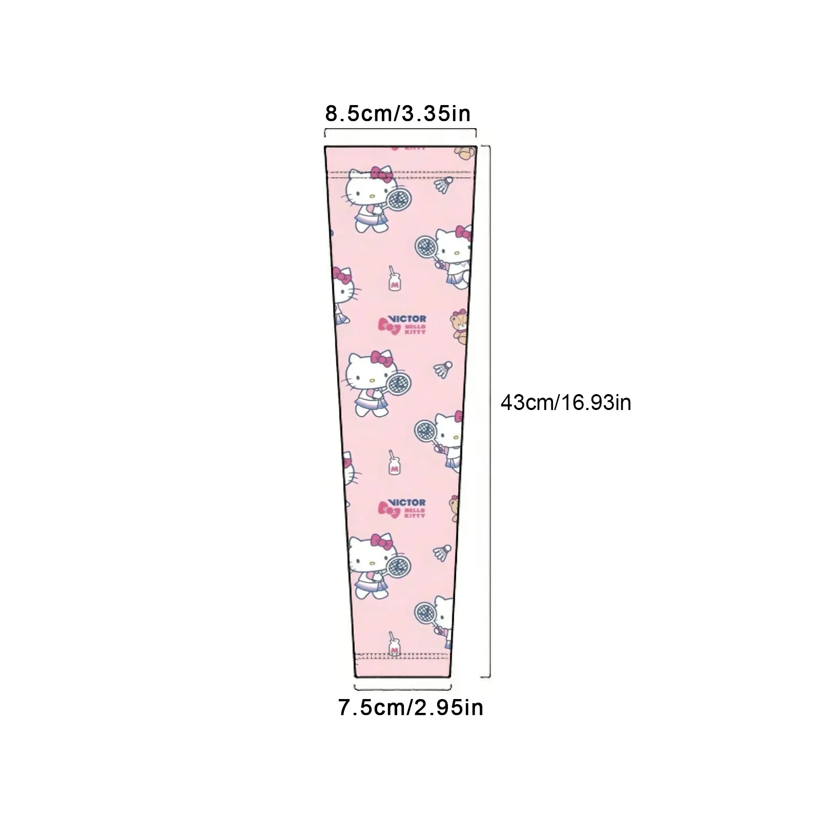 กีฬา Hello Kitty Sanrio น่ารักที่ปรับแต่งได้ - ปลอกแขนน้ําแข็งธีม - ป้องกันแสงแดด ระบายอากาศได้ดี และแห้งเร็วสําหรับไลฟ์สไตล์ที่กระตือรือร้น