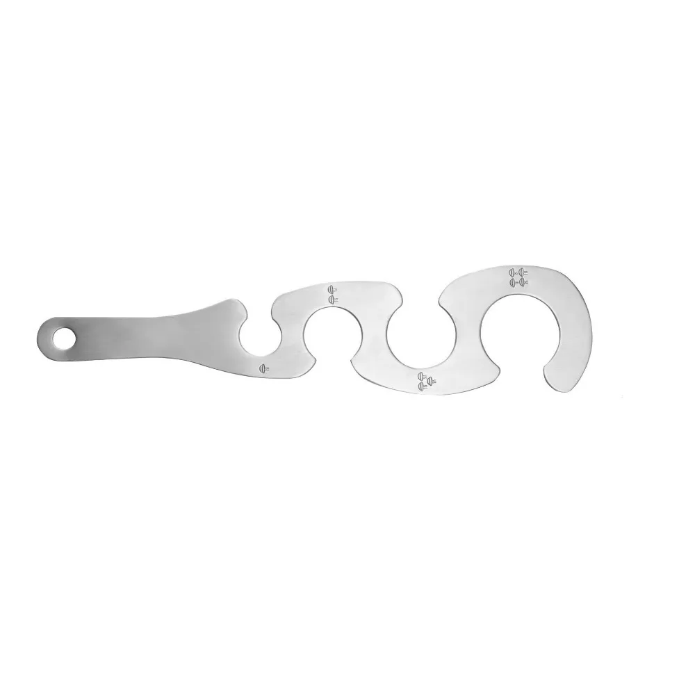 4 Holes Spaghetti Measure Tool S Shaped Easy Clearing Pasta Measuring Scale Stainless Steel Portable Spaghetti Measuring Tool