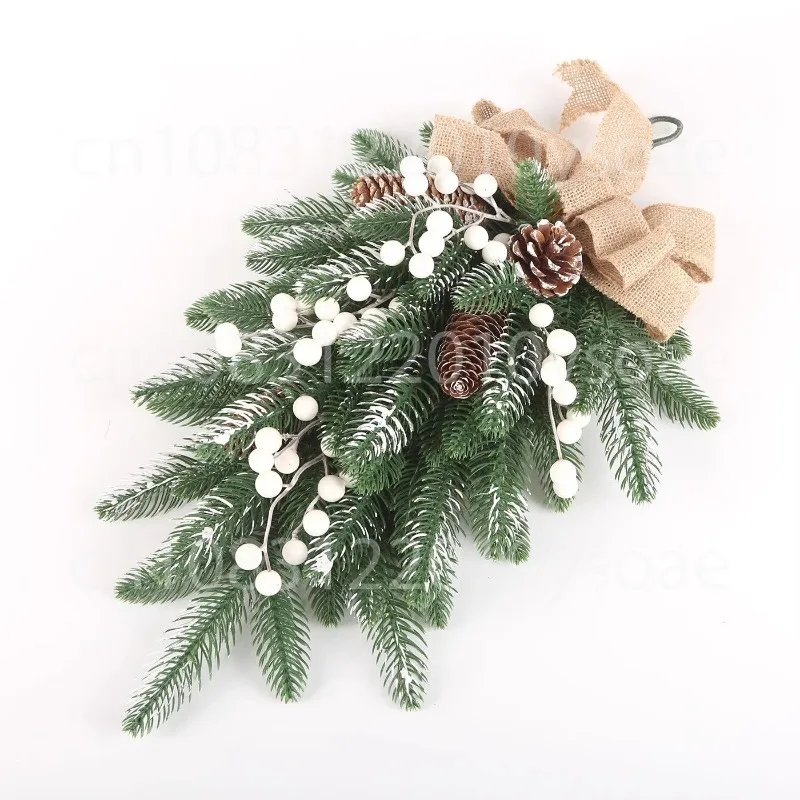 Christmas Decorations Hanging Upside Down Tree Wreath Pendant Shop Window Door Hanging Creative Christmas Living Room Wall