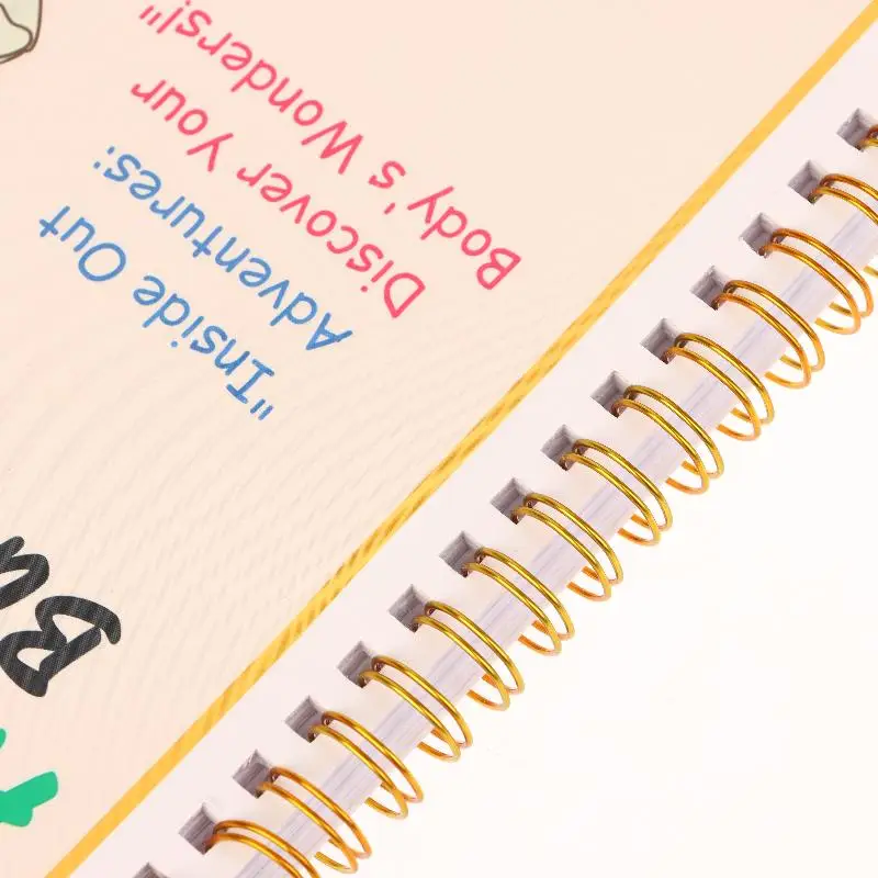 Creative Human Anatomy Busy Book Children's Fun Learning Picture Album With Illustration Learning Planner