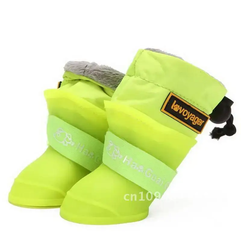 

Pet Dog Rain Boots Essential Antiskid Waterproof Protective Warm Dog Shoes dogs Dog Wear Silicone Day for Rain supplies Shoes