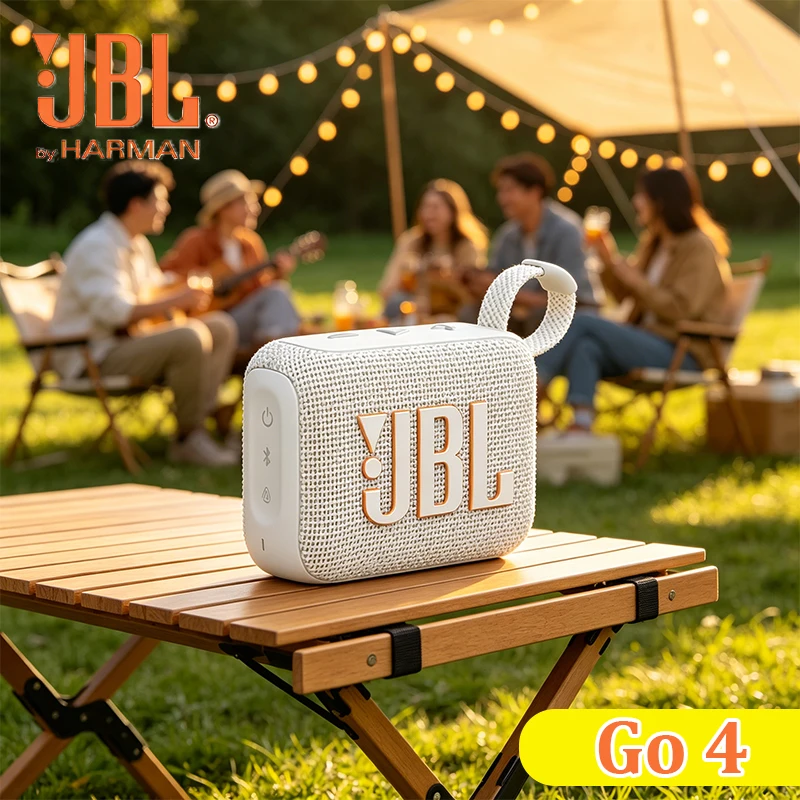 JBL GO4 Music Gold Brick 4th Generation Wireless Bluetooth Speaker Outdoor Cycling Portable Waterproof Mini Gift Speaker