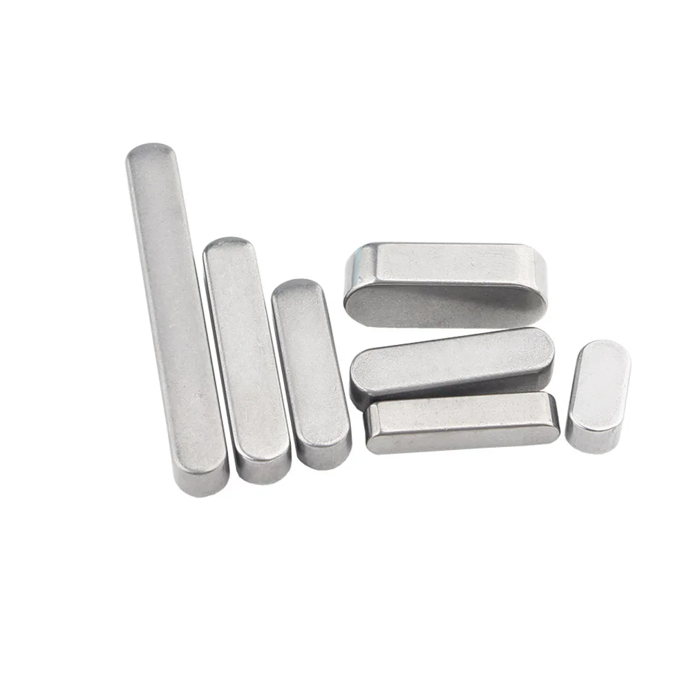 1/2/5/10pc M3 M4 M5 M6 to M14 GB1096 304 A2-70 Stainless Steel Rectangle Round End Type A Parallel Flat Key Roll Shaft Dowel Pin