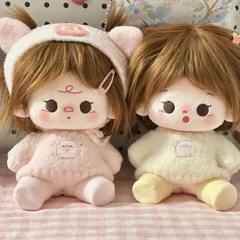 

20-сантиметровая плюшевая кукла-идол Kawaii, мягкие игрушки-фигурки, плюшевые игрушки для малышей, кукла без одежды, без атрибутов, подарки для фанатов, коллекционные сувениры