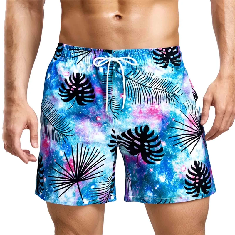 Colorful Palm Tree Print Mens  - Summer Vacation Clothing Men 评论和价格