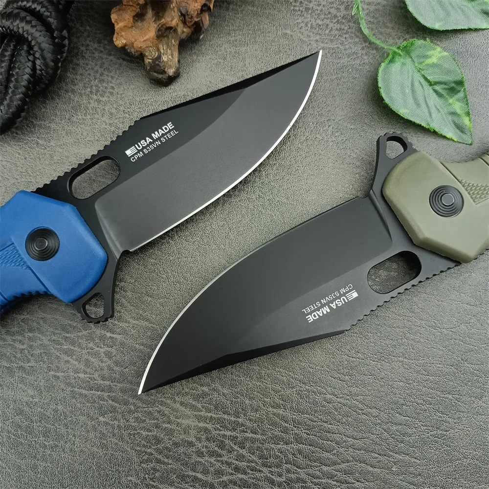 SEAL XR Secure Folder 8Cr13Mov Sharp Edge with Thumb Hole, One-handed Opening Tactical Outdoor Fishing Survival Pocket EDC Tools