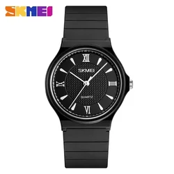 SKMEI PU Strap Waterproof  Female Watch Clock Relogio Feminino Simple Ladies Girls Watches Elegant Women Quartz Wristwatch 1422