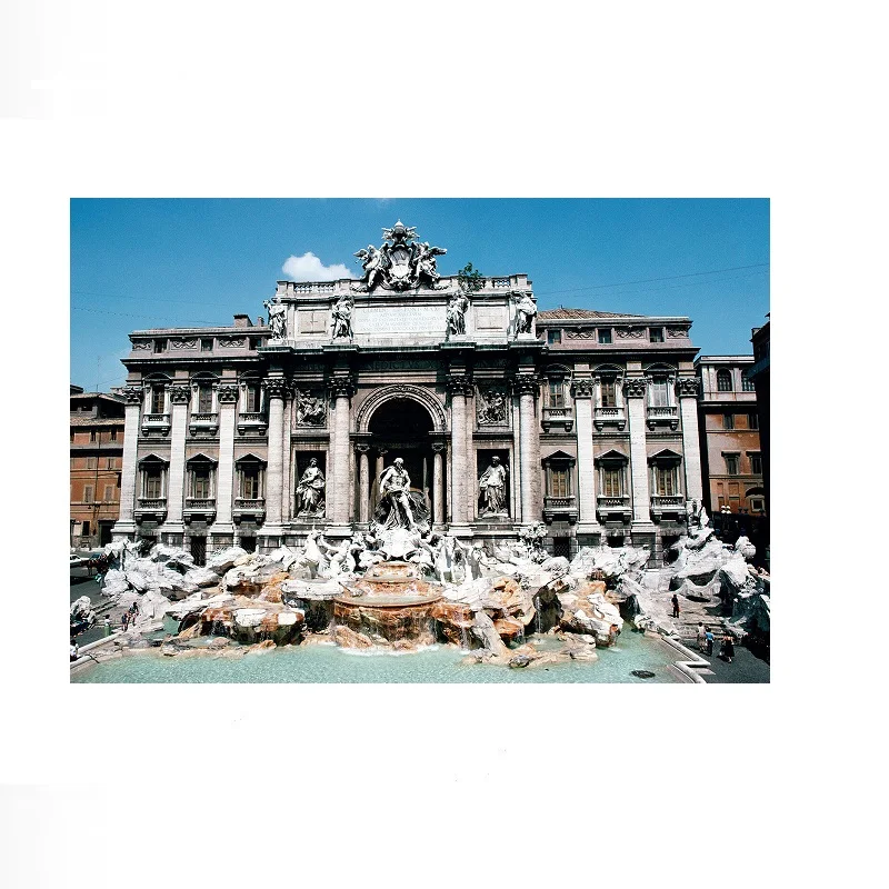 Slim Aarons 'Fontana di Trevi', Print Art Canvas Poster, Living Room, Home Wall Decor Picture