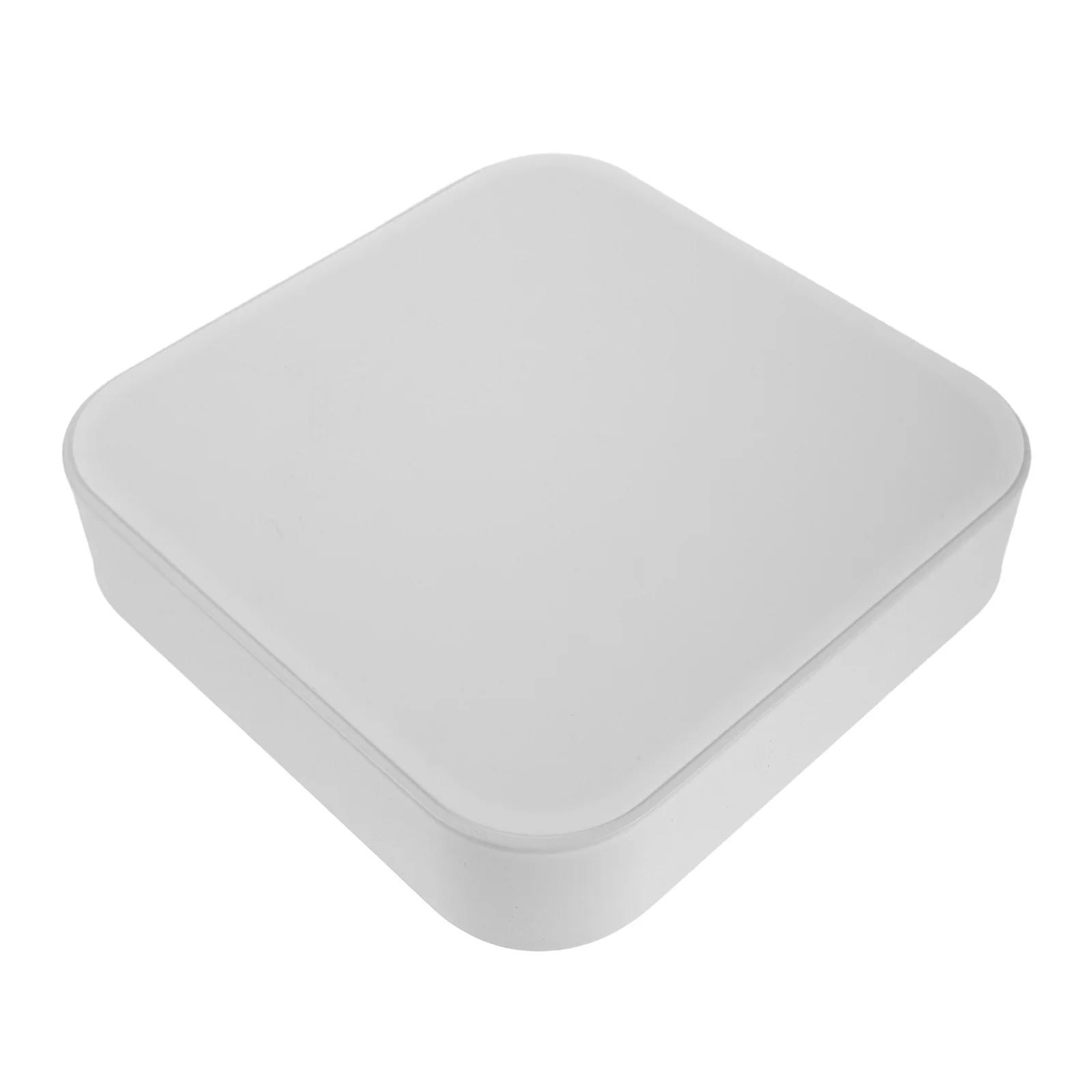 

23X23Cm Square Ceiling Light Shade Modern Plastic Flush Mount Cover For Office Studio Bathroom Kitchen Space Saving Thin