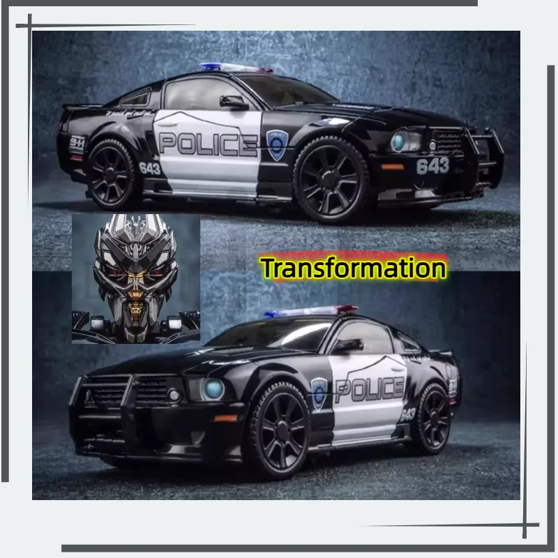 

【Ready Stock】New Black Mamba Transformation Toy LS02 Movie 5 Roadblock Alloy Version Movable Robot Model Toy Collection Gift