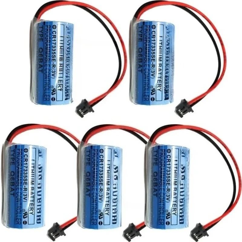 

(5 Pcs) CR17335SE-R Q6BAT 3V 1800mAh Battery for Q25PRHCPU Q170HBATC