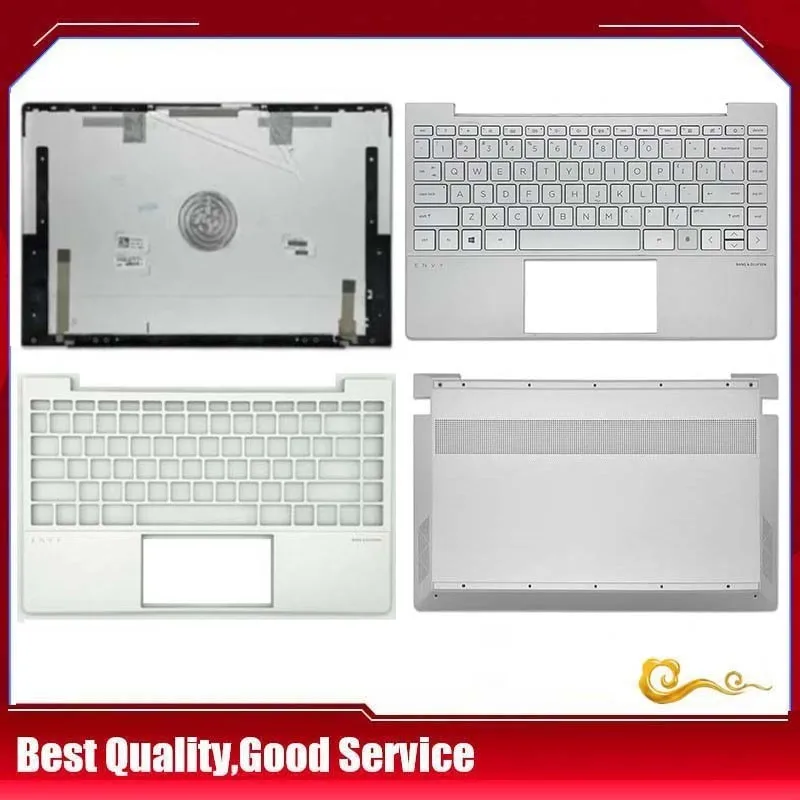 superior e inferior do teclado para hp envy 13t ba 13 ba tpn c145 lcd tampa traseira 98 novo ou case ornamental dobradica de prata 133 polegadas case 01