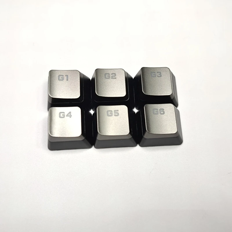 Macro Keycaps 6PCS G1G2G3G4G5G6 Keycaps for CorsairK95 K100 Mechanical Keyboard Dropshipping