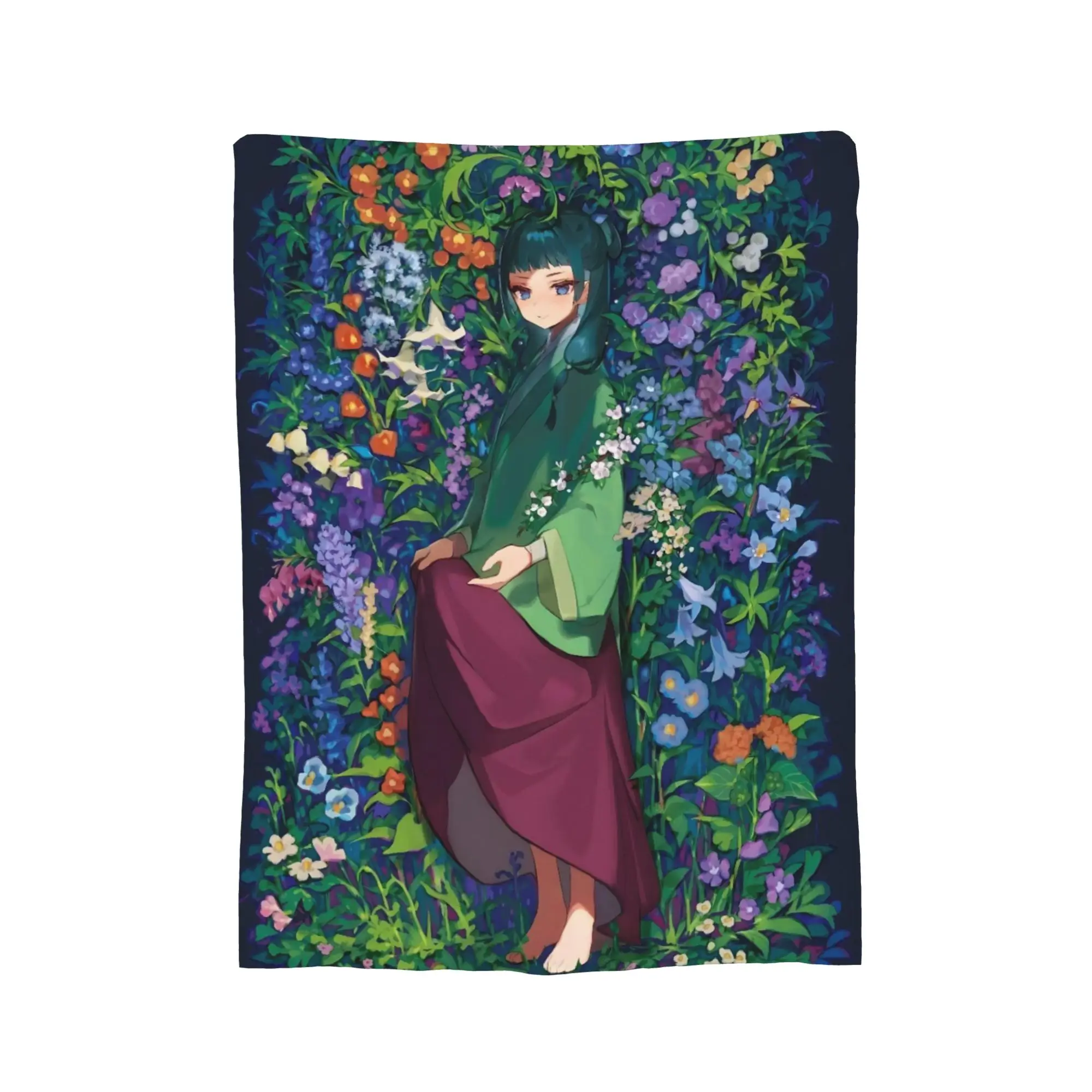 The Apothecary Diaries Anime Maomao Blanket Velvet Autumn/Winter  Thin Throw Blankets for Bed Travel Bedding Throws