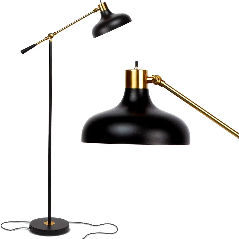 LED Floor Lamp, Industrial Floor Lamp for Living Rooms & Offices – Charming Farmhouse Floor Lamp