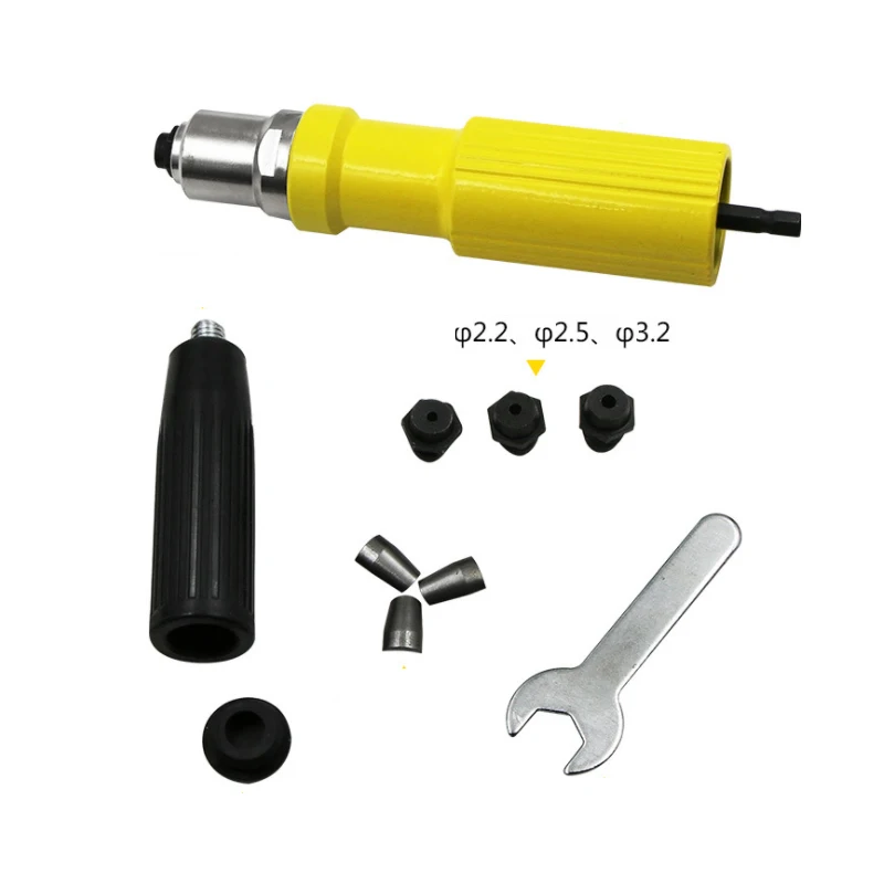 Electric rivet gun machine pull pin conversion head accessories core pulling Cordless Riveting Drill Adapter Insert Nut Tools