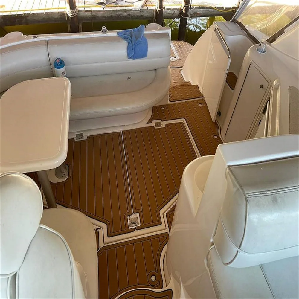 Swim Platform Cockpit Pad Boat EVA Teak Floor For 2004 Cruiser Yachts 320 Express