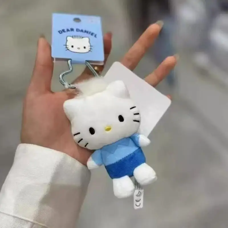 Sanrio Hello Kitty peluche poupée pendentif porte-clés japonais mignon dessin animé Kitty chat pendentif porte-clés sac accessoires fille cadeau