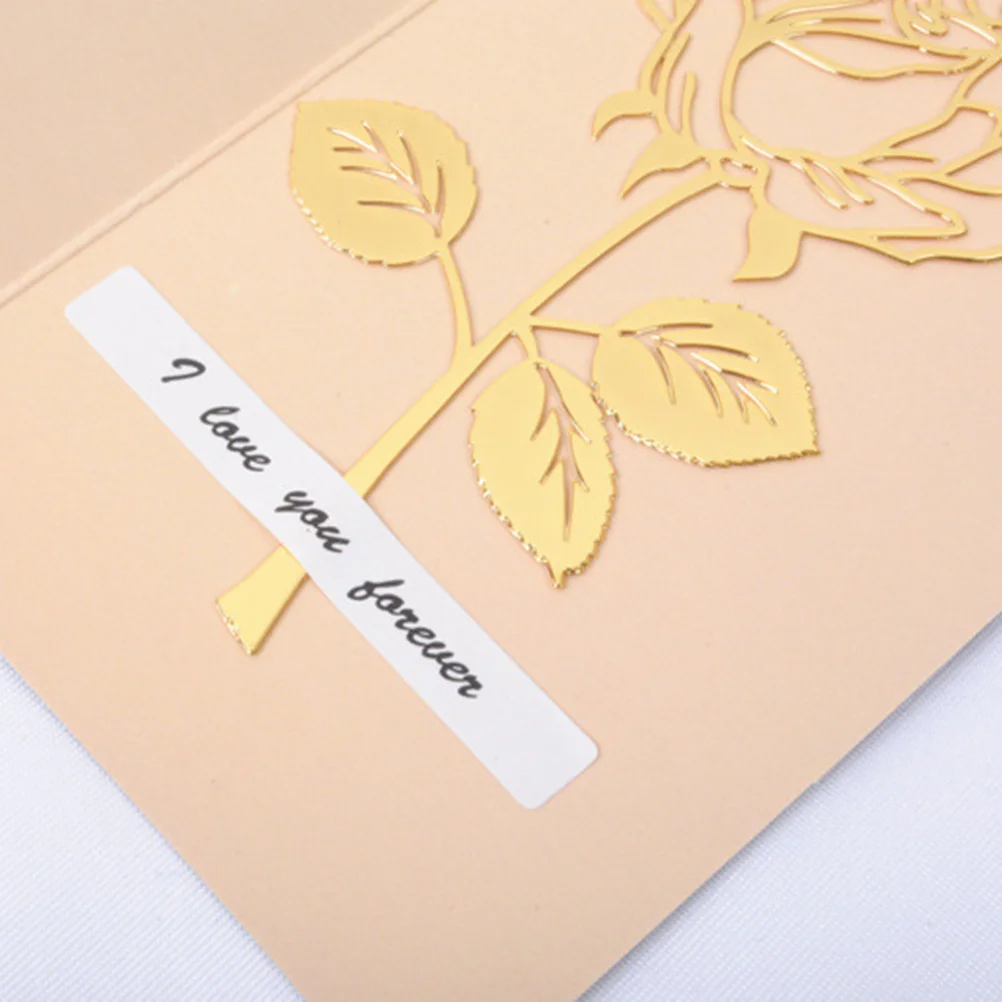 

Golden Metal Bookmark Rose Shape Design Eye Catcher Grips for Notebooks Calendars Letters Documents Money Clip Holder Creative