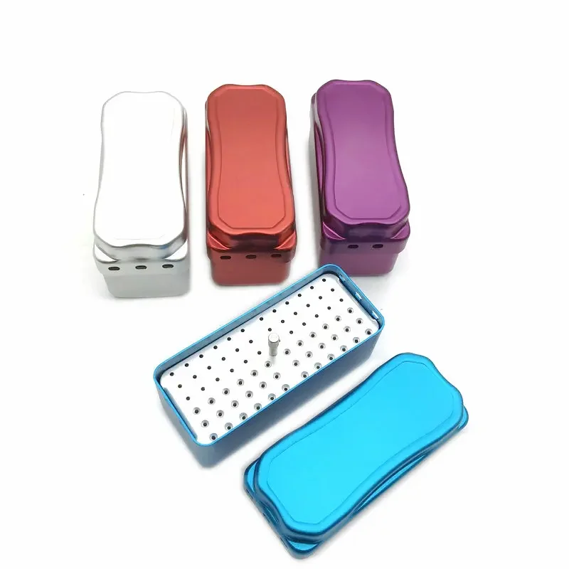 

72 Holes Dental Diamond Bur/File Endo Sterilization Organizer Holder Container Autoclave Dental Sterilization Box Holder