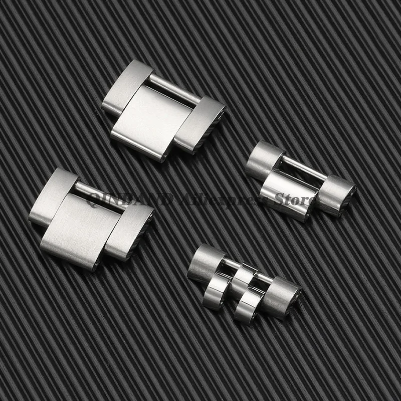 3/5 cuentas 16*8mm 16*9mm correa de acero inoxidable enlace de extensión plateado enlace de Metal para Rolex para accesorios de correa de reloj Oyster Jubilee