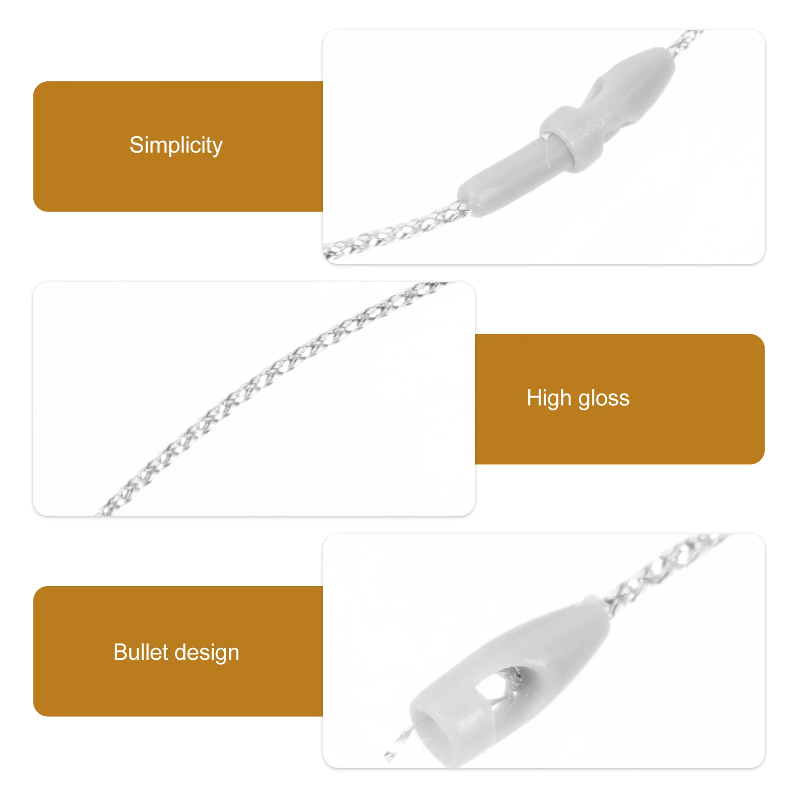 

200Pcs Christmas Snap Locking Strings Ropes for Ornaments Tags Gifts Party Supplies Christmas Ball Hangers