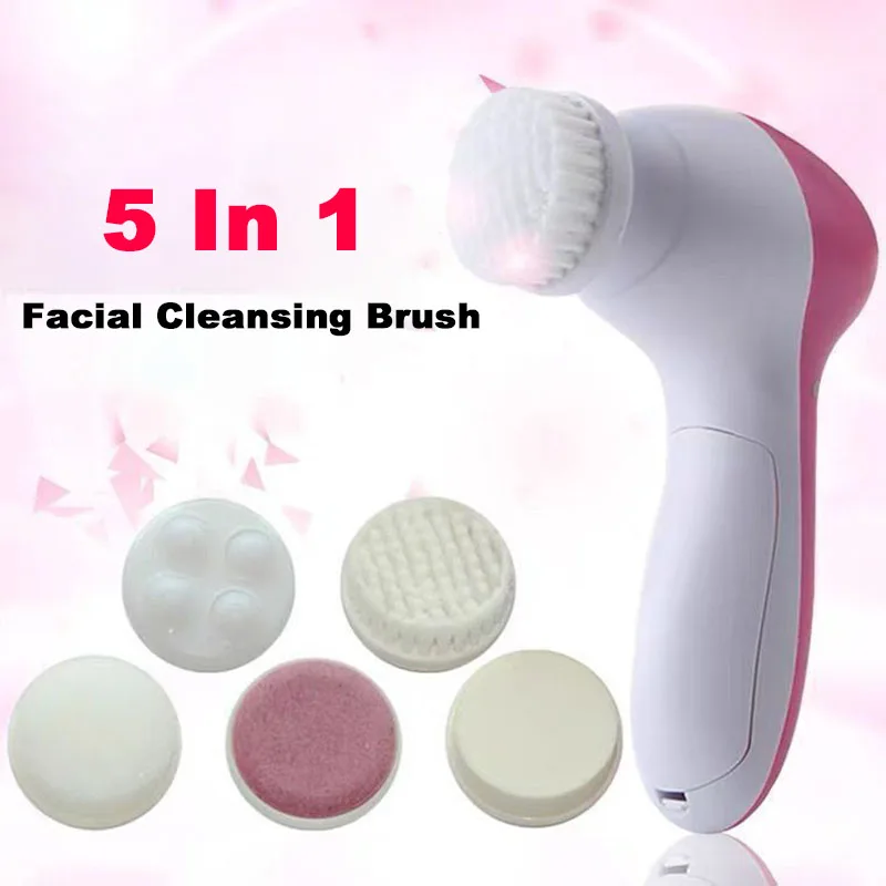 5-In-1 Face Massager Facial Cleanser Pore Cleanser Deep Cleansing Pore Cleansing Portable Electric Rotating Beauty Instrument