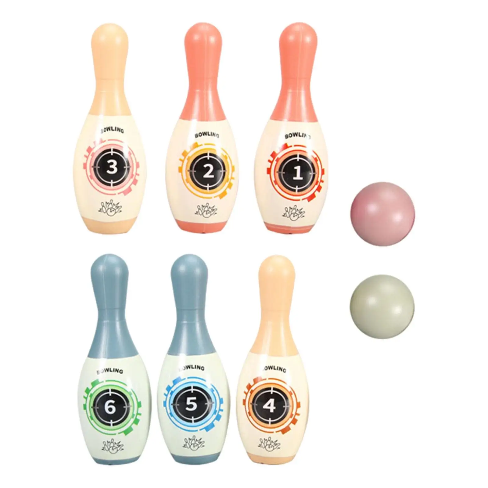 

Kids Bowling Playset Parent Child Interactive Game Bowling Pins and Balls for Valentine's Day Gift for Kids Birthday Gifts