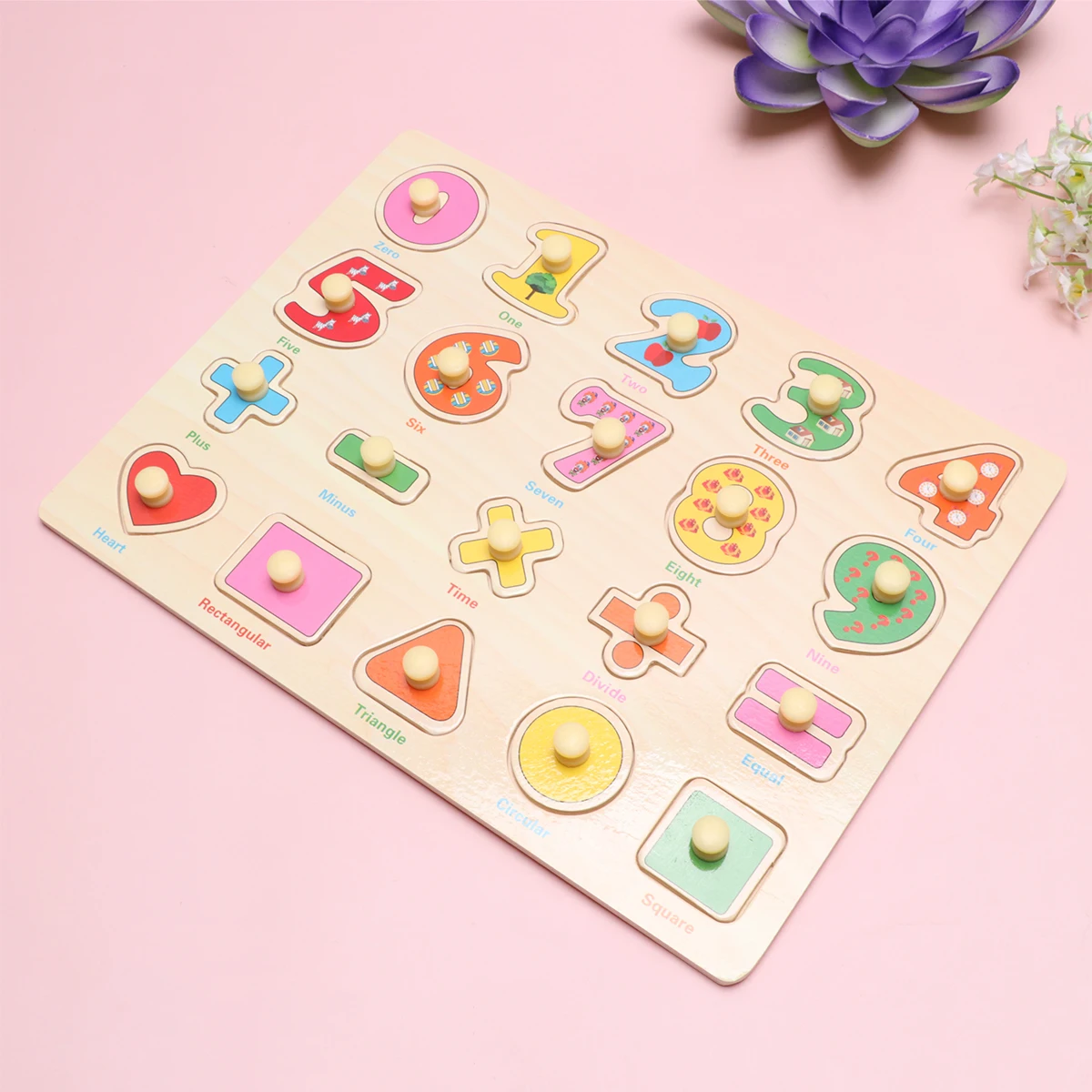 Quebra-cabeça de madeira brinquedos para crianças crianças matemática número quebra-cabeças jogos tridimensional educação inteligência desenvolvimento premium