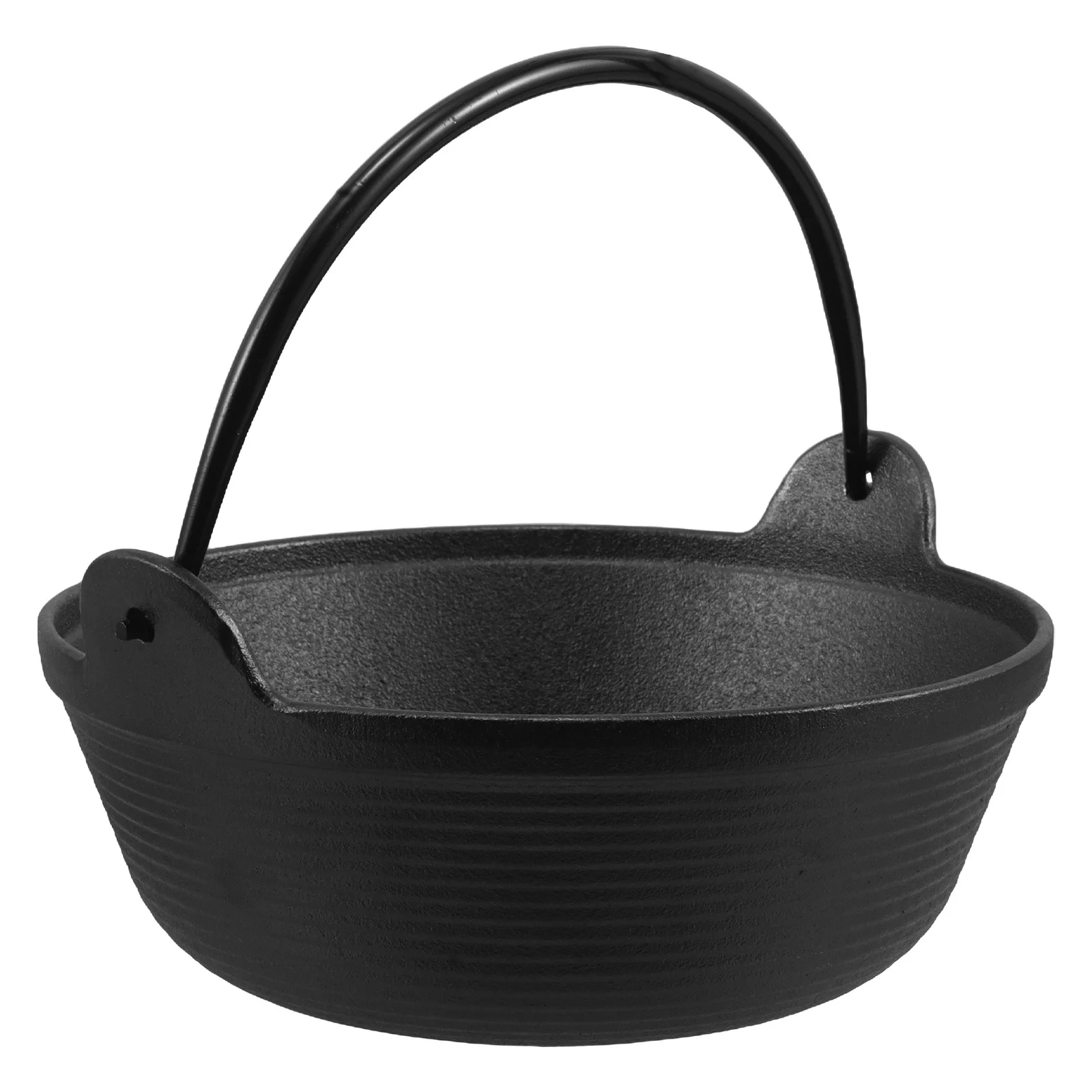 

Japanese Style Cast Iron Sukiyaki Pot 2.5L Authentic Soup Pot For Hotpot Stews Simmering Camping Cookware Kitchen