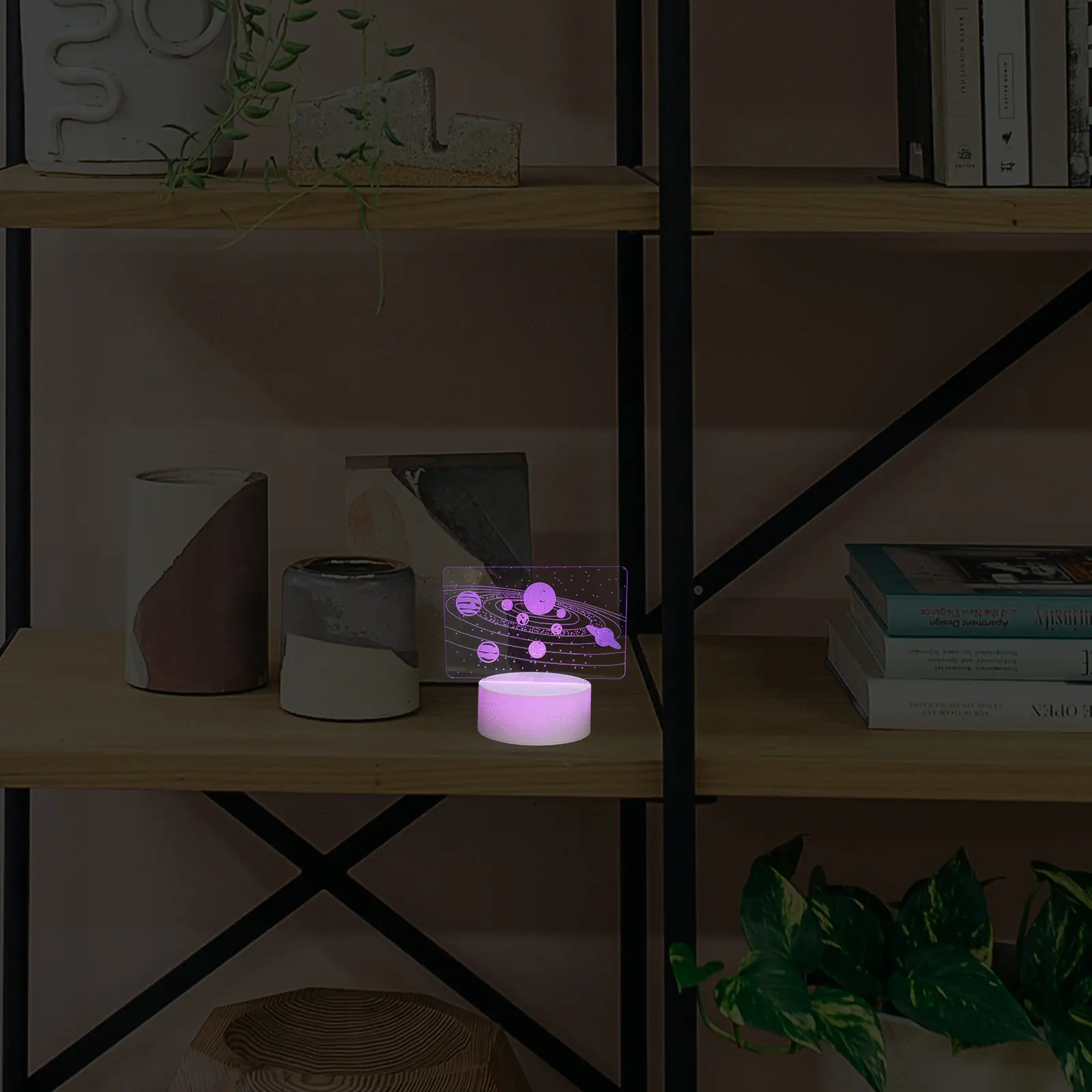 

Тематический ночник 3D из акрила со светодиодной подсветкой для декора спальни и рабочего стола, подарок для детей, питание от USB, светящийся светильник для комнаты