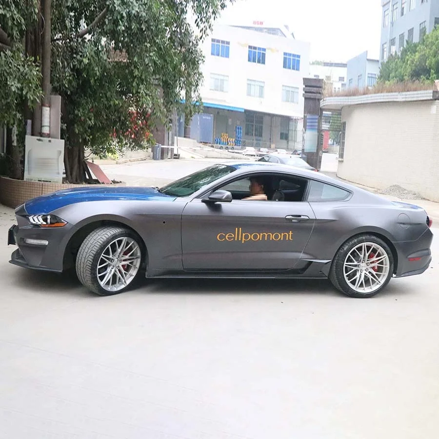 NEW Carbon Fiber LARIDAS Style Side Skirts for Ford Mustang 2018-2023 Rocker Splitters Body Kit