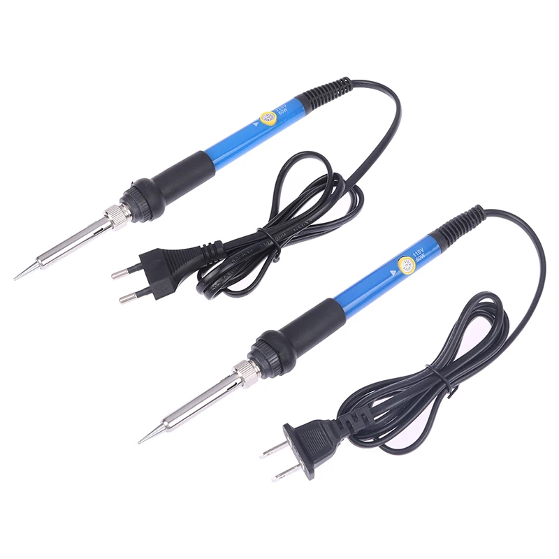 Adjustable Temperature Electric Soldering Iron V V 60W 80W Welding Solder Heating Nib Repair Tool 60W electric branding pen